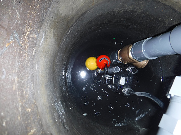 エバラ製排水ポンプの交換工事を行いました。
