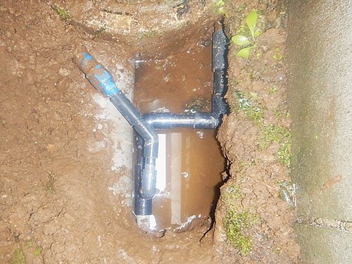 新しい給水管に改修
