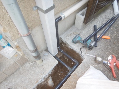 埋設給水管新設・水栓柱取付