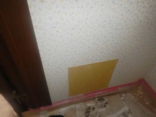 もう一方の開口部も復旧