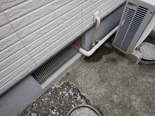 屋外給湯器へ接続