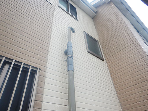 施工後:排水管一部新設