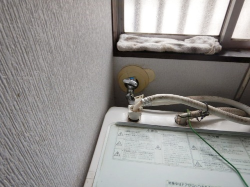 洗濯水栓に接続