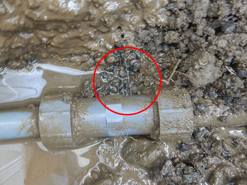 漏水発見