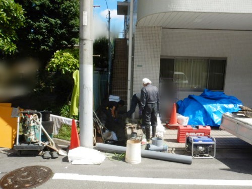 作業中